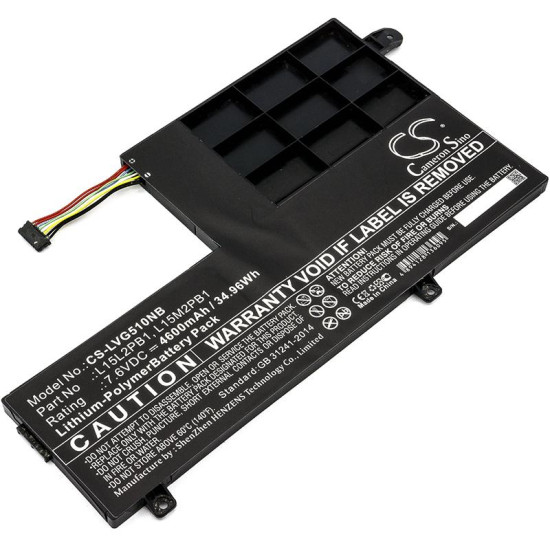 Laptop Battery for LENOVO YOGA 510-14IKB 80YM, Yoga 510-15ISK, L15C2PB1 LiPo 7.6V  4600 mAh CAMERON SINO