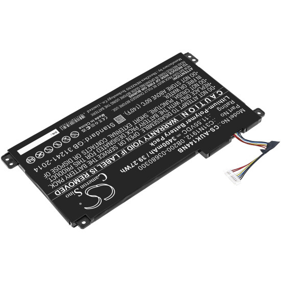 Laptop Battery for ASUS VivoBook 14 E410MA-EK007TS, E510MA-BR058T, C31N1912  LiPo 11.55V  3400 mAh CAMERON SINO