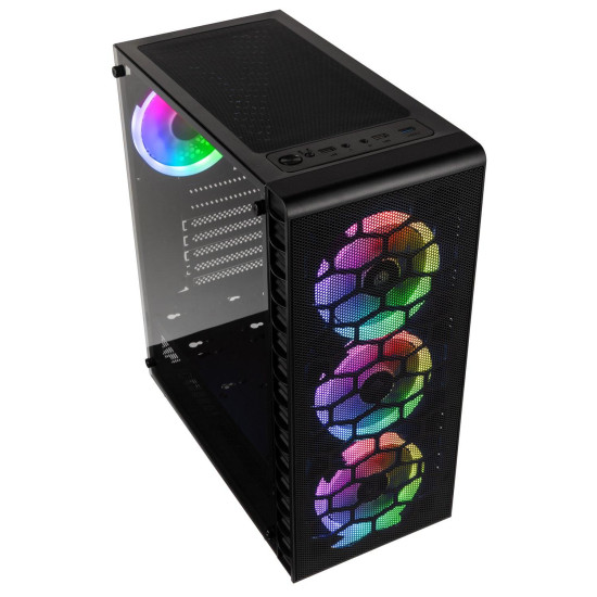Case Kolink Observatory Lite Mesh RGB Mid-Tower, Black
