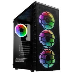 Кутия Kolink Observatory Lite Mesh RGB, Mid-Tower, Черна