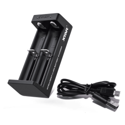 Charger USB Type-C MC2S NEW , Universal Charger, LiIon & NIMH, 18650, CR123; AA, AAA  -  XTAR  with 2 plates