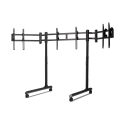 Free Standing Triple Monitor stand Next Level Racing Round Tube