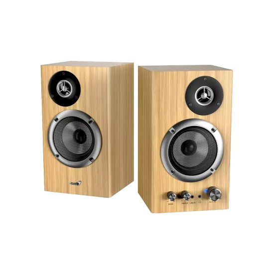 Genius тонколони Speakers 2.0 - SP-HF1812BT - 50W RMS, Bluetooth 5.3, Pine Wood