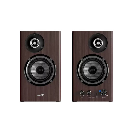 Genius тонколони Speakers 2.0 - SP-HF1812BT - 50W RMS, Bluetooth 5.3, Dark Brown