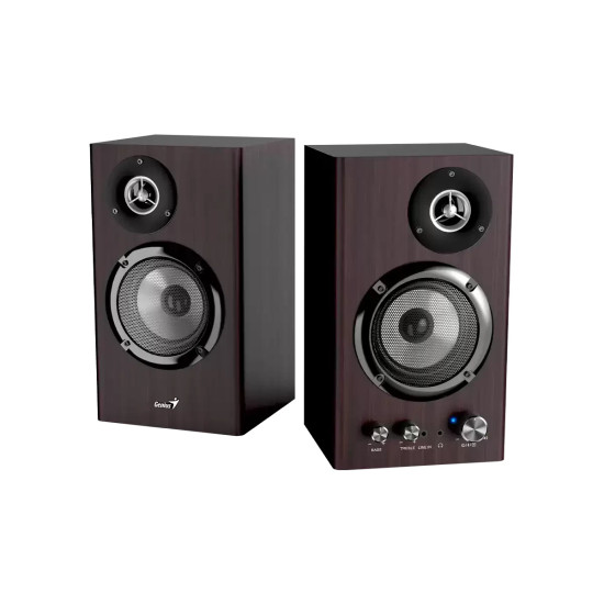 Genius тонколони Speakers 2.0 - SP-HF1812BT - 50W RMS, Bluetooth 5.3, Dark Brown