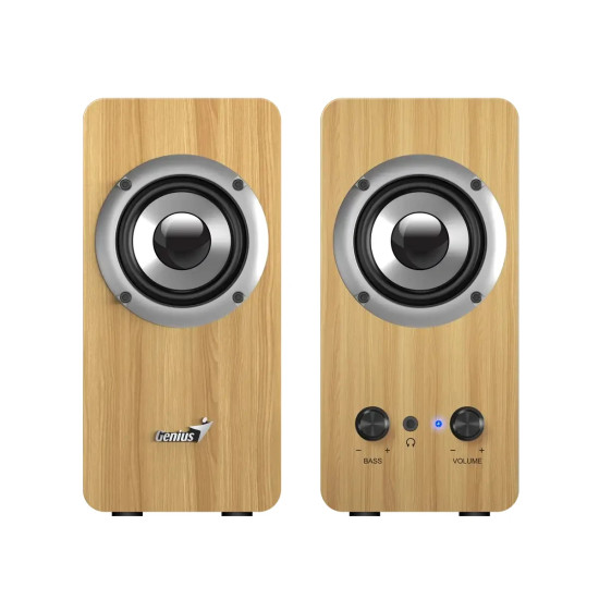 Genius тонколони Speakers 2.0 - SP-HF400 - 10W RMS, Pine Wood