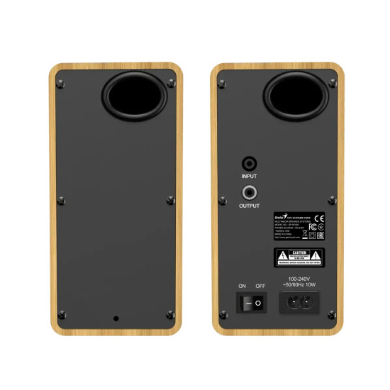 Genius тонколони Speakers 2.0 - SP-HF400 - 10W RMS, Pine Wood