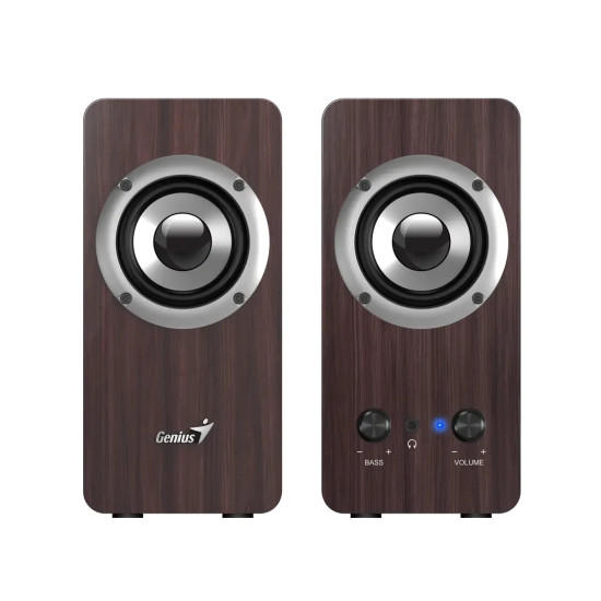 Genius тонколони Speakers 2.0 - SP-HF400 - 10W RMS, Dark Brown