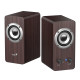 Genius тонколони Speakers 2.0 - SP-HF400 - 10W RMS, Dark Brown