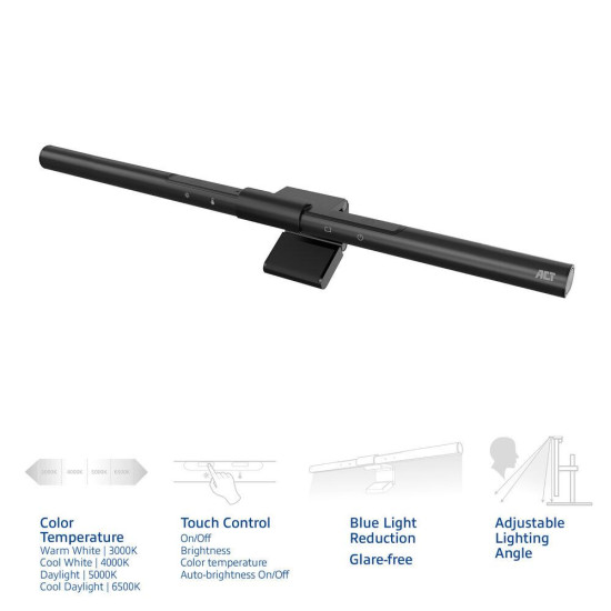 ACT LED лампа за монитор, сензорно управление, USB захранване