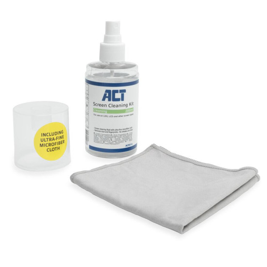 ACT Screen Cleaning Spray with Microfiber Cloth, 200ml