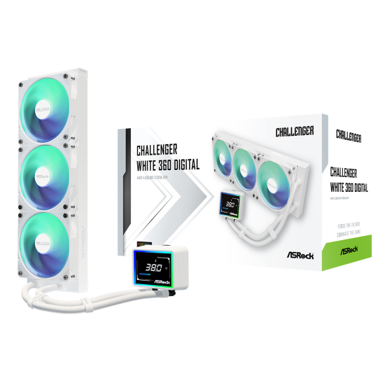 All-in-One Cooler ASRock Challenger White 360 Digital