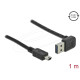Delock Кабел EASY-USB 2.0 Type-A male angled up / down - USB 2.0 Type Mini-B male 1 m