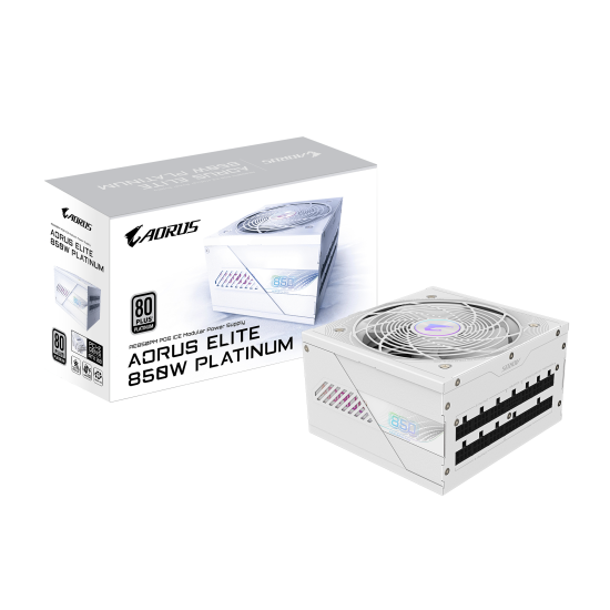 Power Supply Gigabyte AORUS ELITE P850W ICE 80+ Platinum, PCIe 5.0