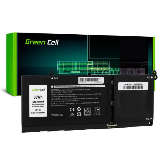 Батерия за лаптоп  Dell Latitude 3320 3330 3520 Inspiron 15 3511 3525 5510 G91J0  11.4V 3300mAh LiPo GREEN CELL