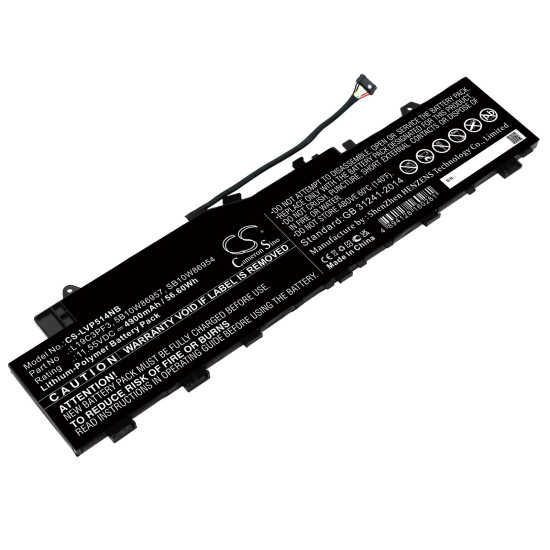Laptop Battery for  LENOVO IdeaPad 5 14  L19C3PF3  LiPo 11.55V 4900mAh CAMERON SINO