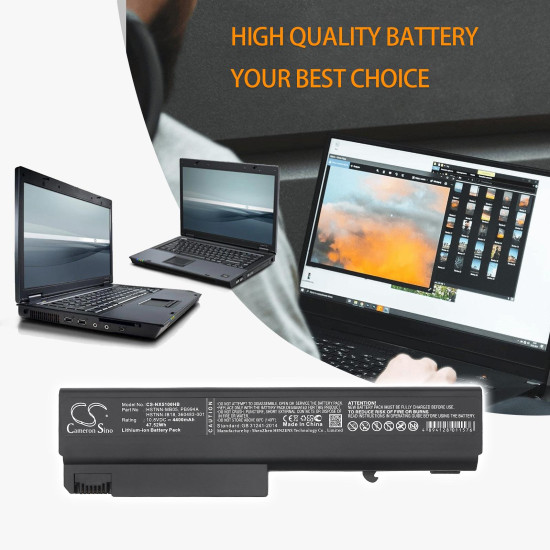 Батерия  за лаптоп HP Business NoteBook NX6315, 6510b, NC6110  HSTNN-I03C LiIon 10.8V 4400mAh CAMERON SINO