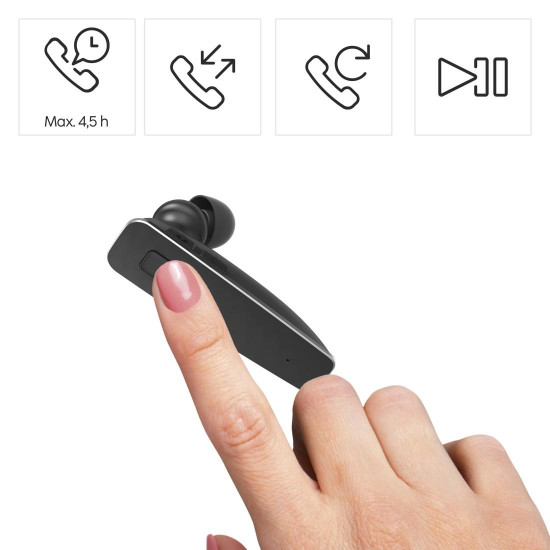 Hama Mono-Bluetooth® Headset “MyVoice2100”, Multipoint, Voice Control, black