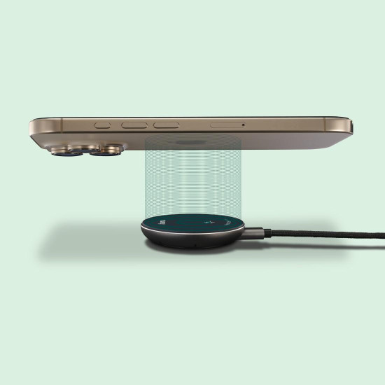 Hama Wireless Qi2 charger, inductive fast charging at the desk etc., 15 W