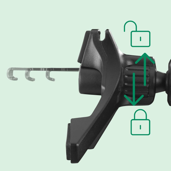 Hama Wireless Qi2 Charger, Inductive Fast Charging in the Car, 15 W, black