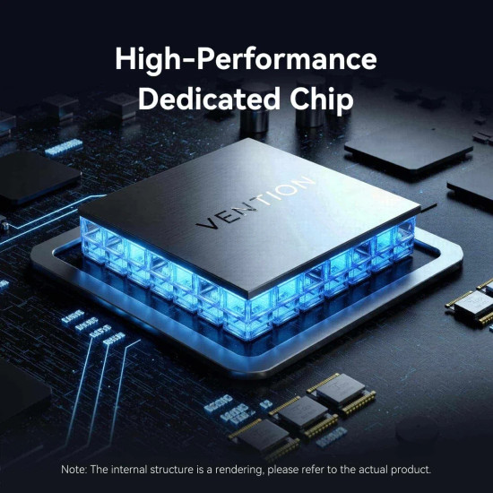 Vention докинг станция Docking Station Type-C - TQZHB - 8K, LED Display - HDMI, USB 3.0 x 2, USB-C 3.2 Gen 1, PD100W,  LAN (1Gbps)