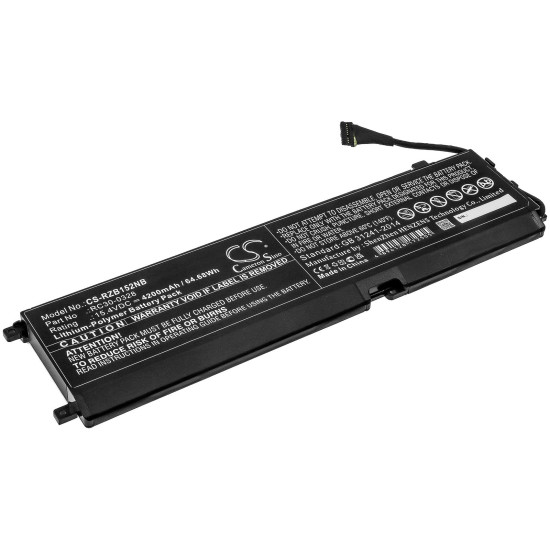 Laptop Battery for Razer Blade 15 2020, Blade 15 2021, RZ09-0328  RC30-0328  LIPo 15.4V 4200 mAh CAMERON SINO