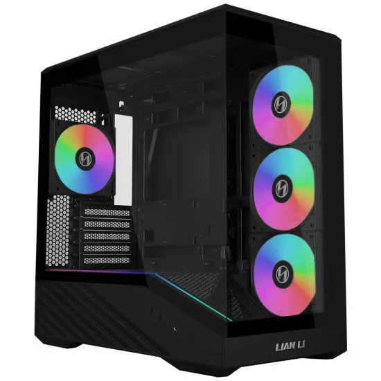 Case Lian Li Vector V100 MINI ARGB Mid-Tower, Tempered Glass - Black