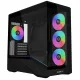 Case Lian Li Vector V100 MINI ARGB Mid-Tower, Tempered Glass - Black