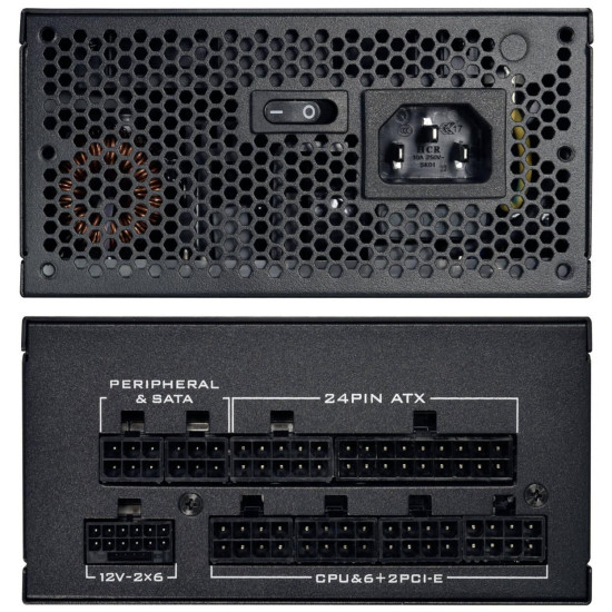 Power Supply Lian Li SP750 V2 Black 750W 80+ Gold PCIe 5.1, ATX 3.1