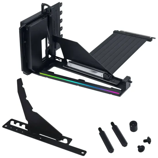 Lian Li Vertical GPU Mounting Kit VG4-5-V4 with PCIe 5.0 Riser Cable - Black