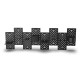 uRage Peg Board, Perforated Panel for Gaming, Modular Kit, Wall/Table Mounting, black