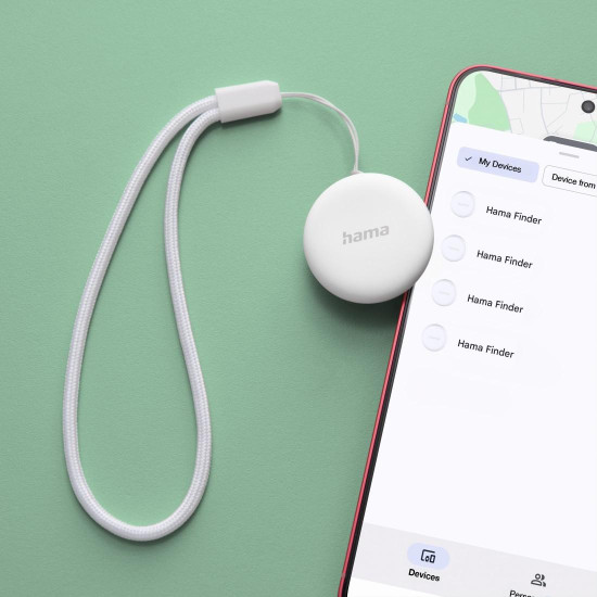 Hama Key Finder, for Android “Find My Device” App, Bluetooth®, white