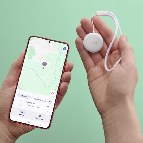 Hama Key Finder, for Android “Find My Device” App, Bluetooth®, white