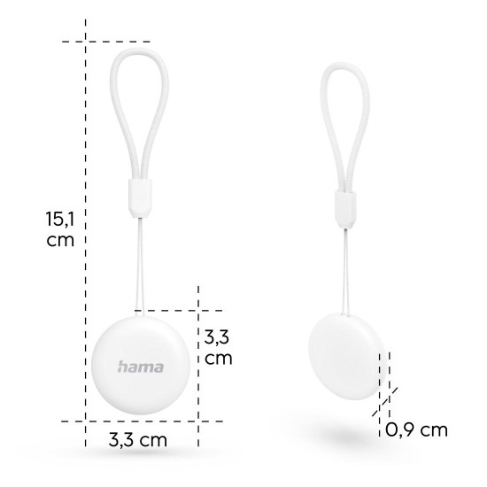 Hama Key Finder, for Android “Find My Device” App, Bluetooth®, white