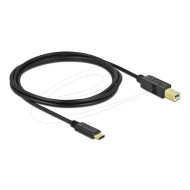 Кабел Delock USB-A 3.0 мъжко - USB-B мъжко, 5 м, 5 Gbps, Premium, Черен
