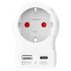 Skross 1500283E Travel adapter Europe to UK + 1 x USB  A/C