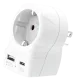 Skross 1500284E Travel adapter Europe to USA+1xUSB A/C, 20W