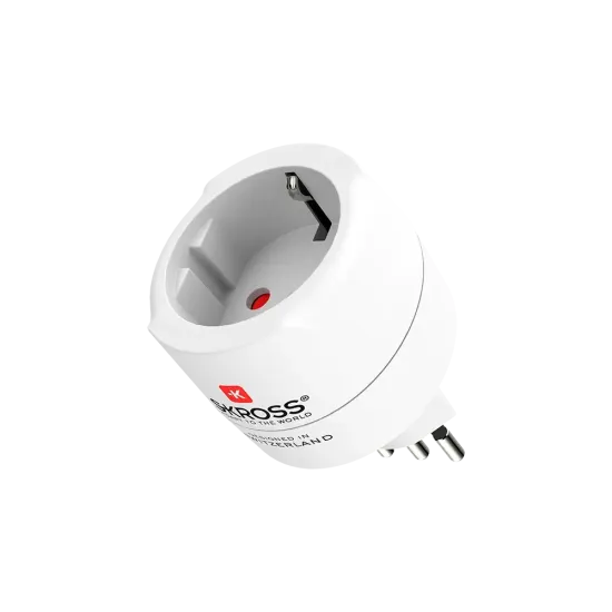 Skross Travel adapter World to CH+IT+ Brasil, USB