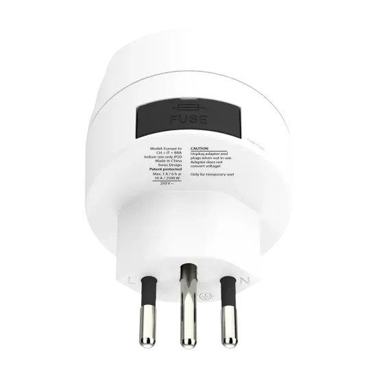 Skross Travel adapter World to CH+IT+ Brasil, USB