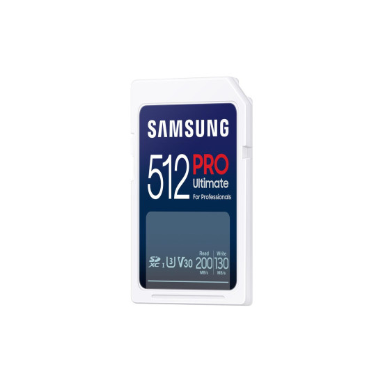 Memory card Samsung 512Gb PRO Ultimate SD Card Full-Size SDXC UHS-I , U3, V30, USB Adapter