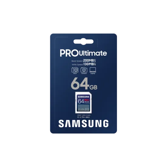 Memory card Samsung PRO Ultimate SD Card 64GB UHS-I , U3, V30