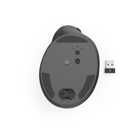 Hama “EWM-500R” Ergonomic Vertical Mouse, Radio, Optical, 7 Buttons, black