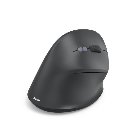 Hama “EWM-500R” Ergonomic Vertical Mouse, Radio, Optical, 7 Buttons, black