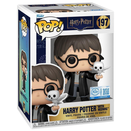 Funko Pop!& Buddy Figure: Harry Potter - Harry Potter with Hedwig (Special Edition) #197