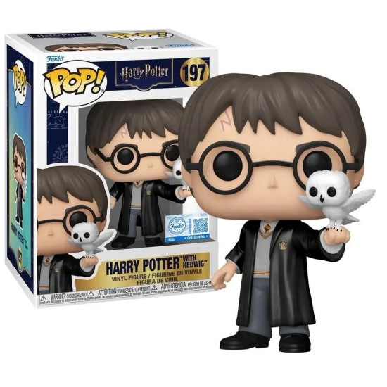 Funko Pop!& Buddy Figure: Harry Potter - Harry Potter with Hedwig (Special Edition) #197