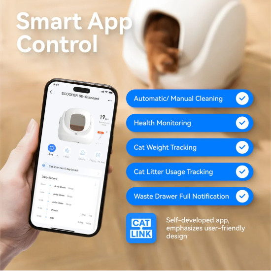 CatLink Самопочистваща се котешка тоалетна BayMax Litter Box