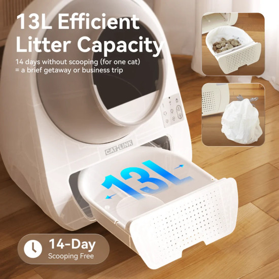 CatLink Самопочистваща се котешка тоалетна AI Cat Litter Box - PRO Ultra with AI camera