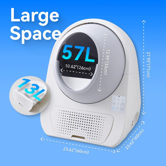 CatLink Самопочистваща се котешка тоалетна Litter Box Pro-X Luxury Version