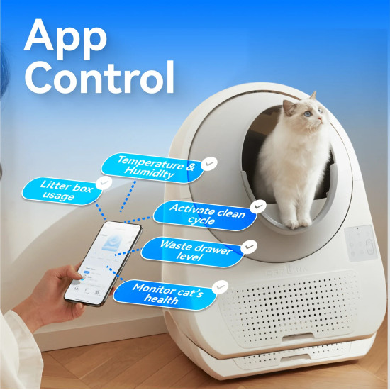 CatLink Самопочистваща се котешка тоалетна Litter Box Pro-X Luxury Version