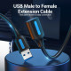 Vention Кабел USB 3.0  Extension AM / AF - 5.0M Black - CBHBJ